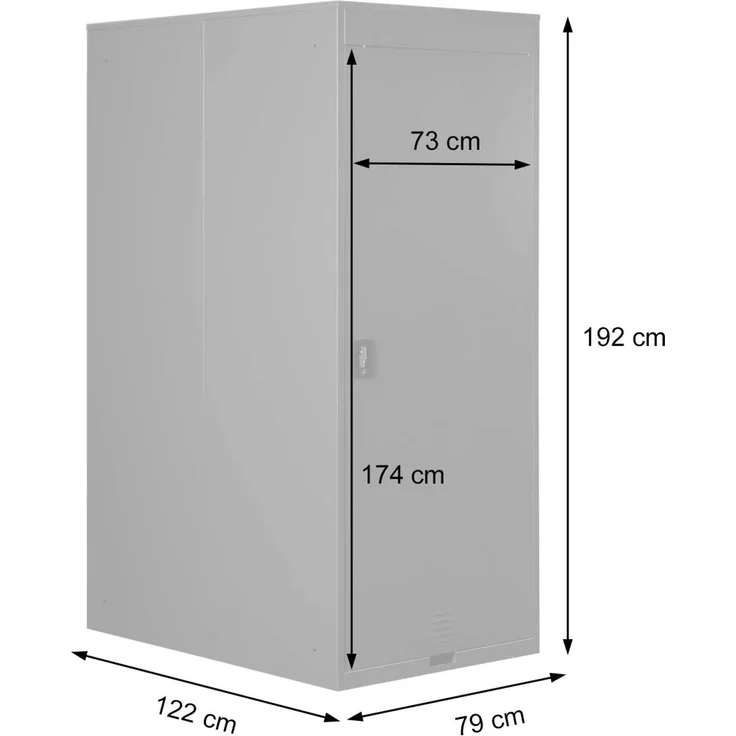Fahrradgarage HWC-H66, Fahrradbox Gerätehaus Fahrradunterstand, erweiterbar abschließbar Metall ~ anthrazit – Bild 2