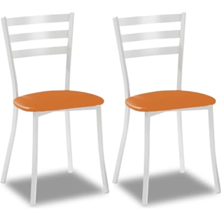 ASTIMESA Esszimmerstuhl, Orange, 39 cm x 46 cm x 84 cm – Bild 1