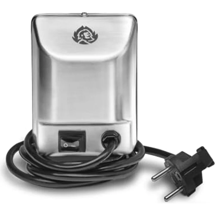 BURNHARD® Drehspieß-Set für Gasgrill, 2-teilig, 4 W Elektromotor, 2 U/Min, Edelstahl-Grillkorb, Sechskant-Stangen, automatischer Richtungswechsel, spülmaschinenfest – EARL Serie - Multi-Color - #945784 – Bild 2