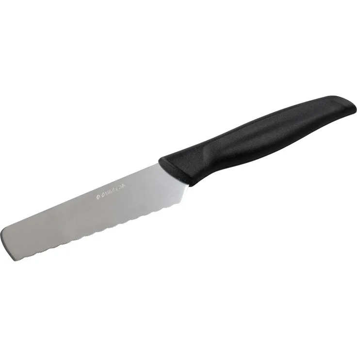 Fackelmann Brötchenmesser 20cm schwarz Frühstücksmesser
