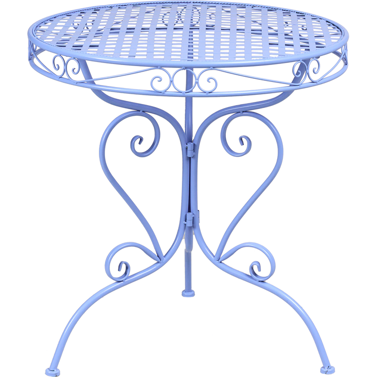 Outdoor Bistrotisch ALBINIA 70 cm 70 cm Metall Blau