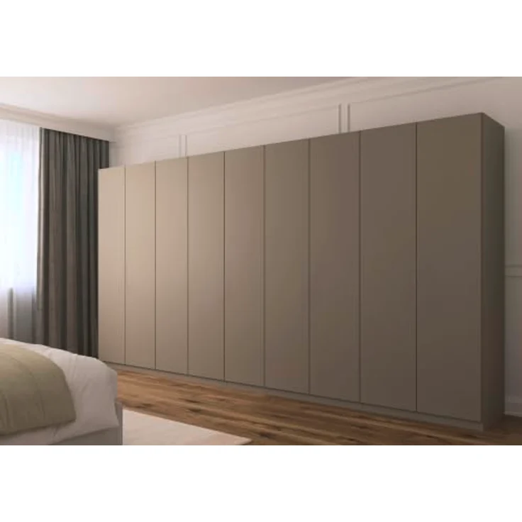 Rauch Möbel LUNIK, Kleiderschrank, Farbe Fango, Breite 405 cm | Schrank mit patentiertem Schnellmontagesystem, 9-türig, Push-to-open-Funktion, Zubehör Classic, Schlafzimmer, Ankleide – Bild 2