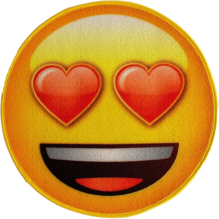 Smiley - Emoji Liebeserklärung Rund 50cm