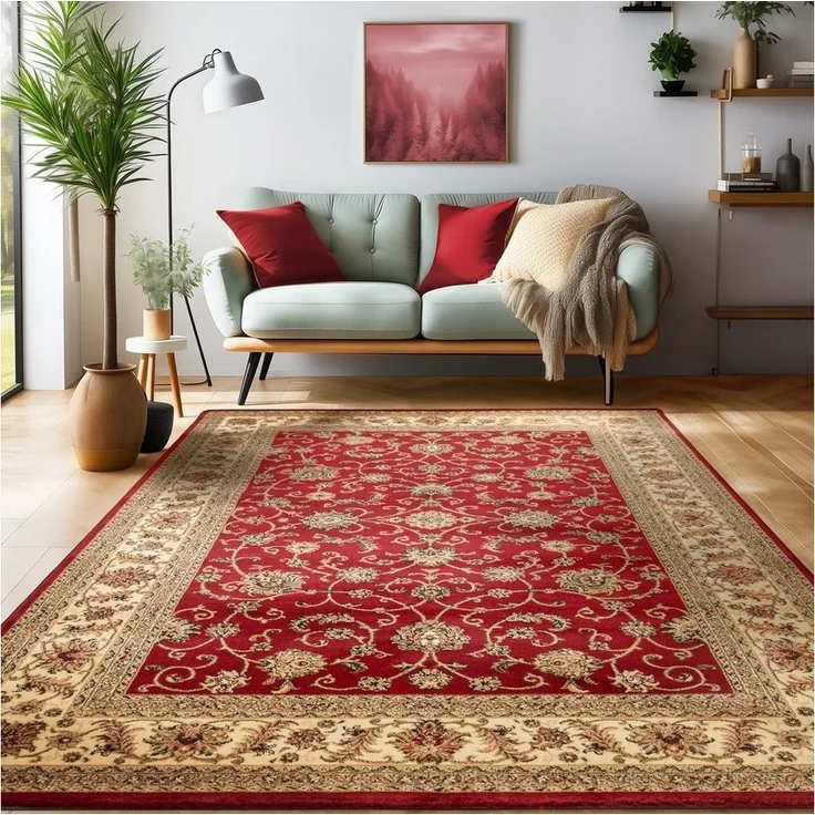 SIMPEX24 Orientteppich Orientalisch Design, Läufer, Höhe: 12 mm, Orinet Teppich Webteppich orientalischen Mustern Teppich Wohnzimmer – Bild 1