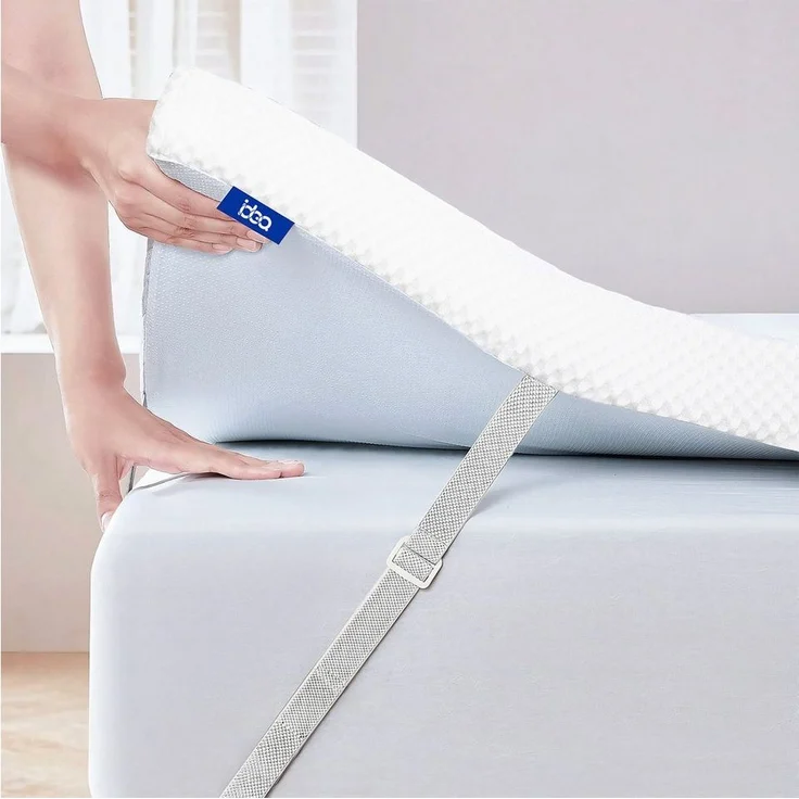 Esun, Topper Topper, Gel Matratzen Topper H3/H4 aus 7,5 cm Höhe Memory Foam Gewebe, 7.5 cm hoch, (Set, Geeignet für Seiten-, Rücken- und Bauchschläfer), Bequeme Matratzentopper für Boxspringbett und Unbequemem Betten – Bild 1