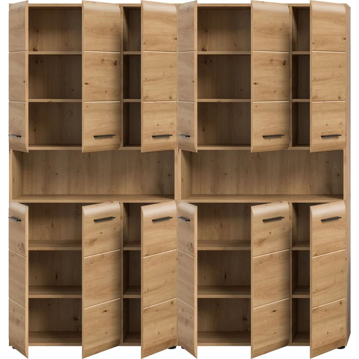 Badkombination (B/H/T: 180x185x30 cm) in Artisan Oak Nachbildung und Artisan Oak Nachbildung – Bild 3