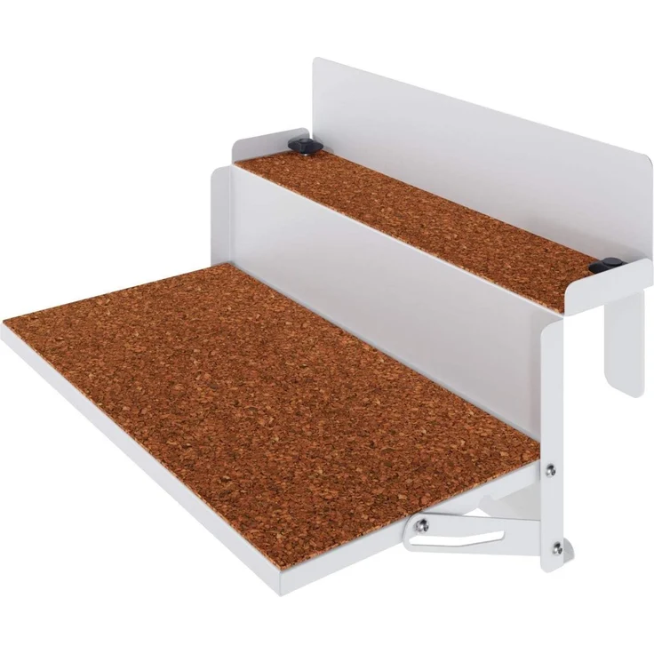 Regal FORFUN Kleines Balkonregal Weiß Levira – Bild 1