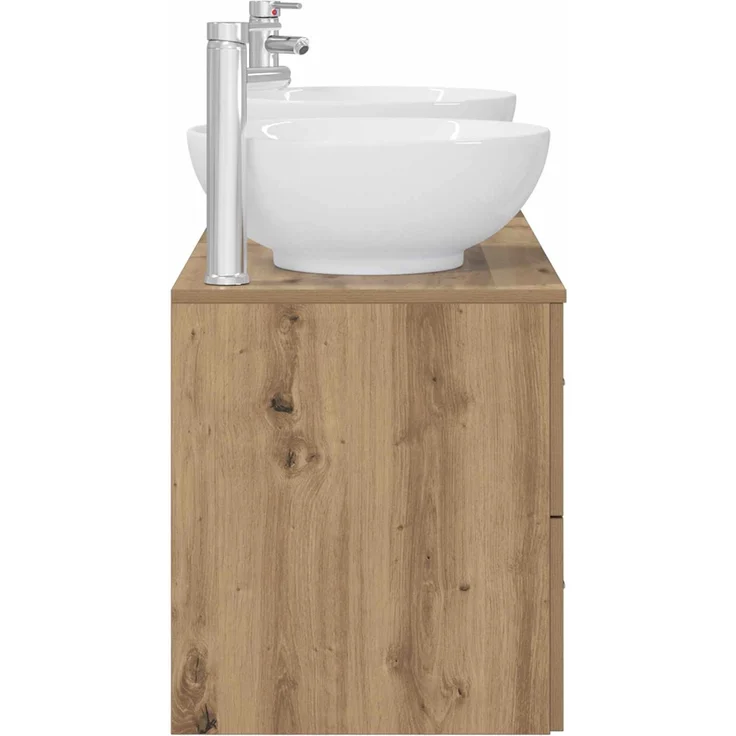 vidaXL Badezimmerschrank-Set 3 stk. Artisan-Eiche 129 x 44,5 x 80 cm 3405906 – Bild 7