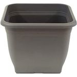 Greemotion Pflanzkübel Pia, eckig, aus Kunststoff, 58x58 cm in anthrazit