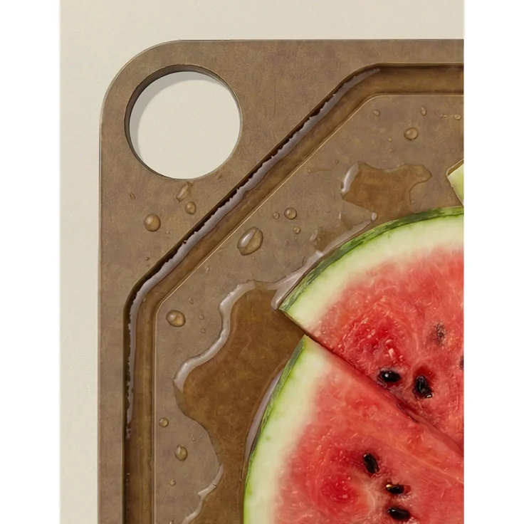 CUT-IT Schneidebrett aus Holzfasern Braun 39,8 x 29,8 cm – Bild 5