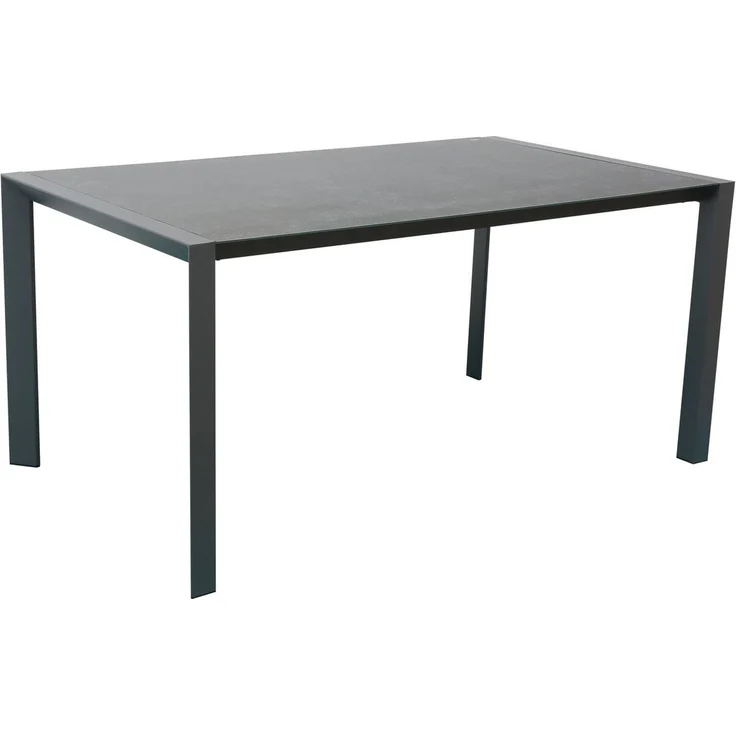 Dehner Gartentisch Ausziehtisch Cleveland, 160/240 x 101 x 76 cm, praktischer Ausziehtisch mit Alugestell und kratzfester Keramik Platte – Bild 5