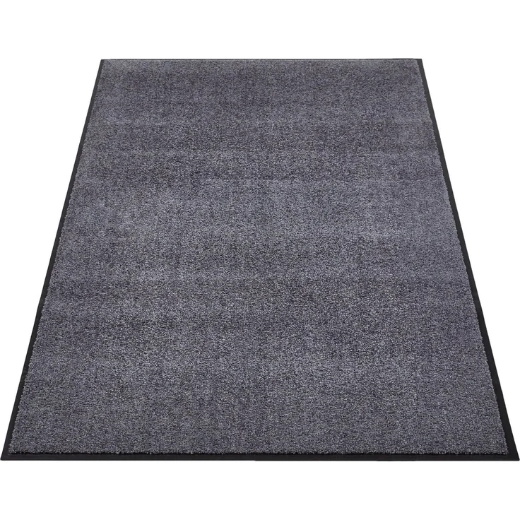 Andiamo 'Super Wash & Clean' Fußmatte, Made in Belgium, rechteckig, Höhe: 7 mm, rutschhemmend, waschbar, Grau, 90 x 150 cm (Rechteckig) – Bild 1