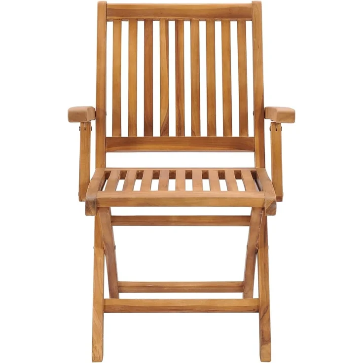 vidaXL Klappstühle mit Kissen, 6-teilig, Massivholz Teakholz 3072772 – Bild 4