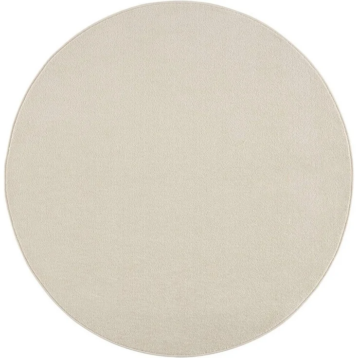 Sanat Teppich Uni, rund, Höhe: 13 mm, robuster Kurzflorteppich, große Farbauswahl – Bild 2