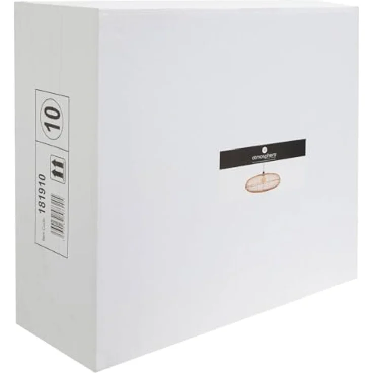 ATMOSPHERA Loren Bambus Pendelleuchte D60 cm, durchbrochener Lampenschirm aus naturbelassenem Bambus, höhenverstellbar, E27 Max 40W – Bild 2