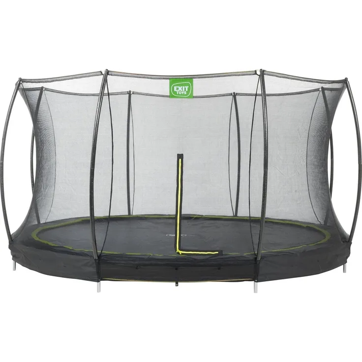 EXIT Silhouette Bodentrampolin ø366cm mit Sicherheitsnetz - schwarz