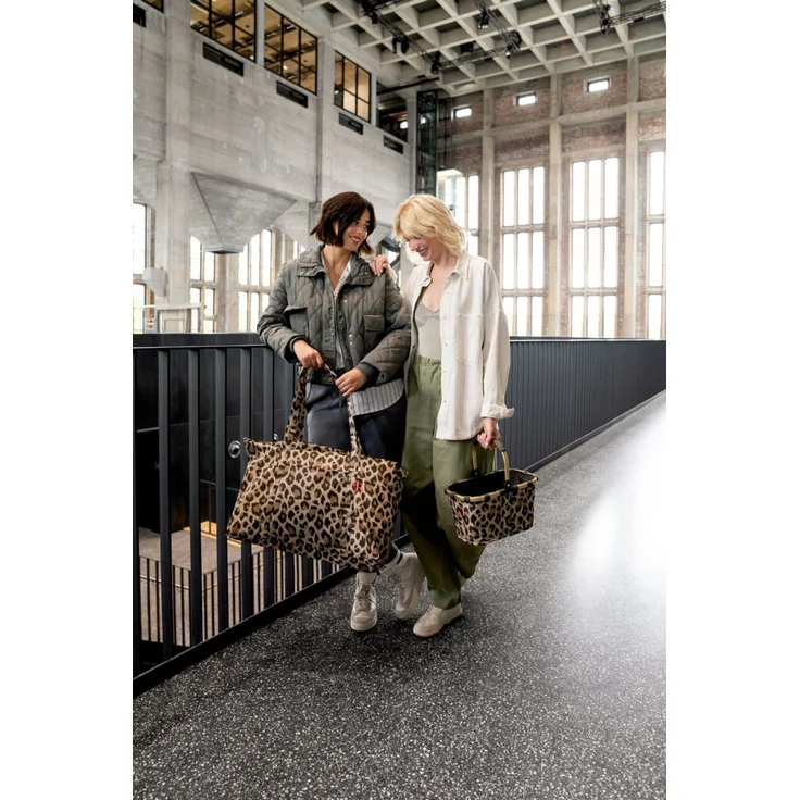 Reisenthel Einkaufskorb 'Carrybag XS Frame Leo Macchiato', Polyester leopard, 33.5 x 21 x 19.5 cm, wasserabweisend – Bild 4
