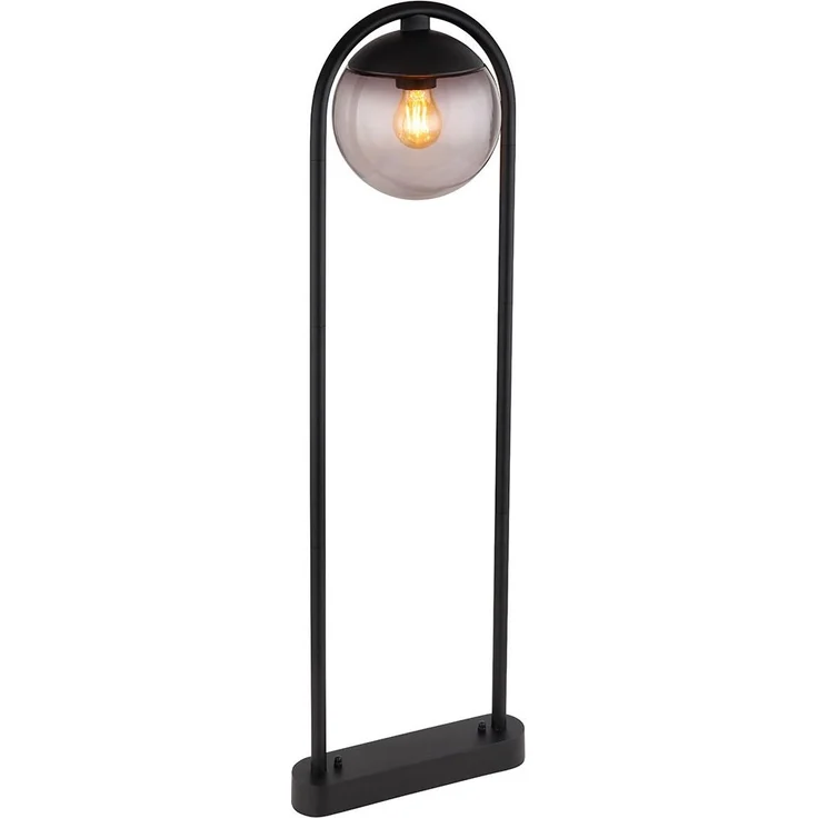 Stehleuchte, Glaskugel, schwarz, rauch, IP44, H 100 cm – Bild 8