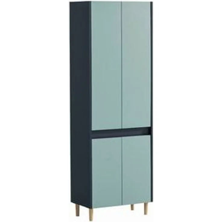 Schildmeyer Hochschrank Lovis, Breite 56 cm Metallbeschläge, Möbelfüße aus Massivholz – Bild 4