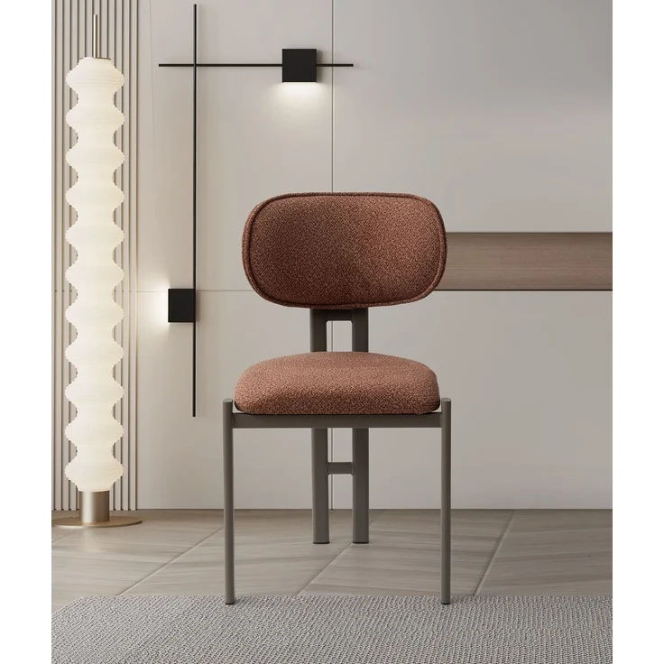 Skye Decor 'Muriz - 4964' Stuhlset (2-teilig), Ziegelrot / Cappuccino, 43 x 83 x 47,5 cm – Bild 1