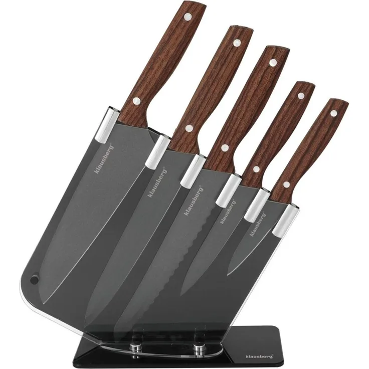 Klausberg Klausberg Satz Küchenmesser im Ständer KB7616