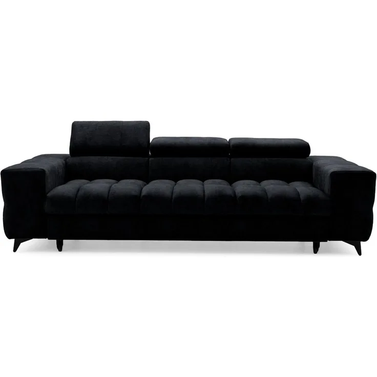 Muffo Sofa Pudding 3, Starke Steppung, elegante Form, verstellbare Kopfstützen, Schlaffunktion