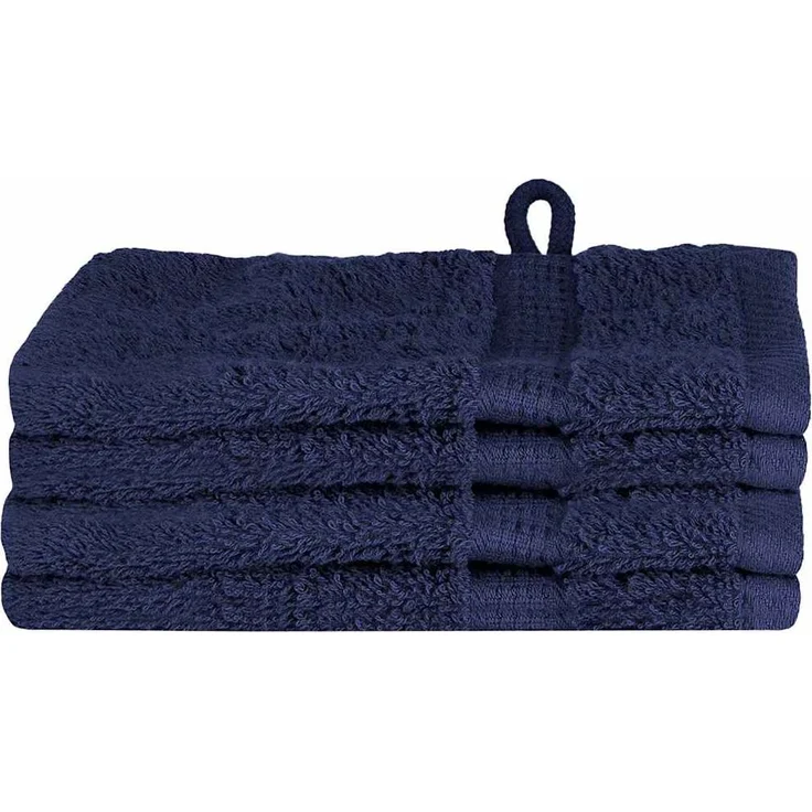 vidaXL Gästetuch SOLUND 4 pcs Marineblau 15 x 21 cm 550 gsm 137249 – Bild 1