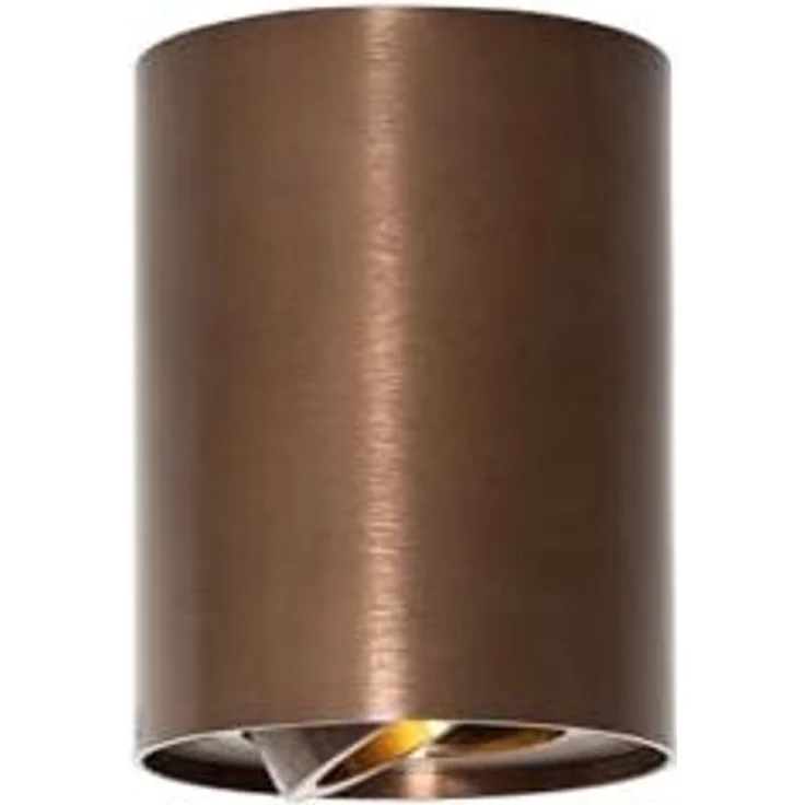 Qazqa LED Aufbaustrahler Rondoo up, ohne Leuchtmittel, GU10, Bronze, Modern, Aluminium, 1-flammig – Bild 5