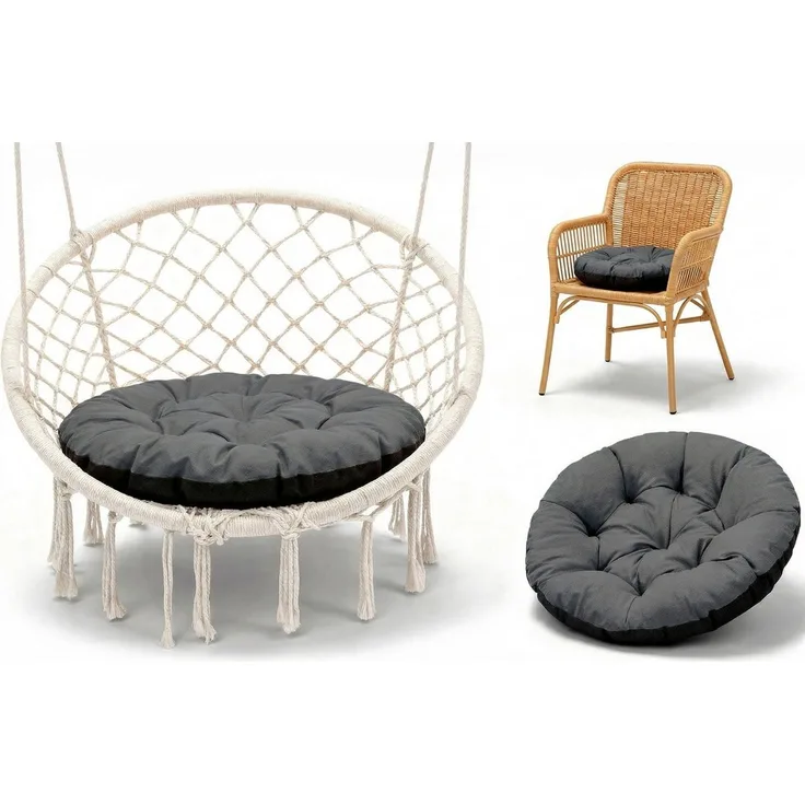 Amazinggirl Dekokissen Hängesessel Kissen Sitzkissen für Hängeschaukel 60 cm - Outdoor