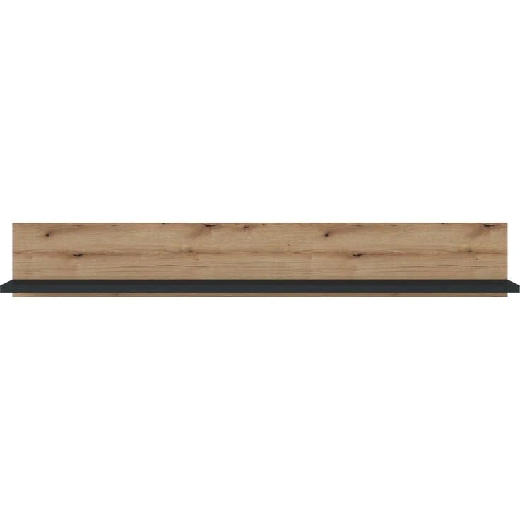 Wandboard >CORTE< in Coast Evoke Eiche Dekor/Kosmos Grau - 160x24x21,6 (BxHxT) – Bild 2
