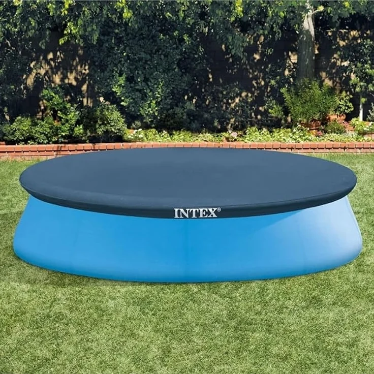 Intex | Easy Set Pool Cover | Poolabdeckplane - Ø 305 cm | idealer Schutz für Easy Set Pool – Bild 2