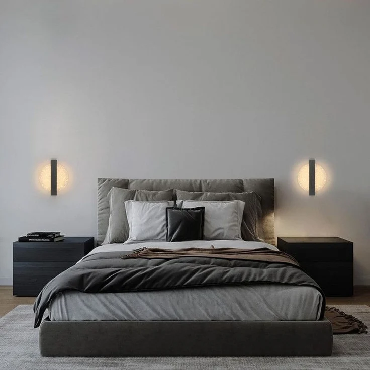 DELIPOP – 12W LED – Wandleuchte, 3 einstellbare Farbtemperaturen, moderne Wandleuchte für den Innenbereich – für Schlafzimmer, Treppenhaus – Schwarz – 23x20x5cm – Bild 5