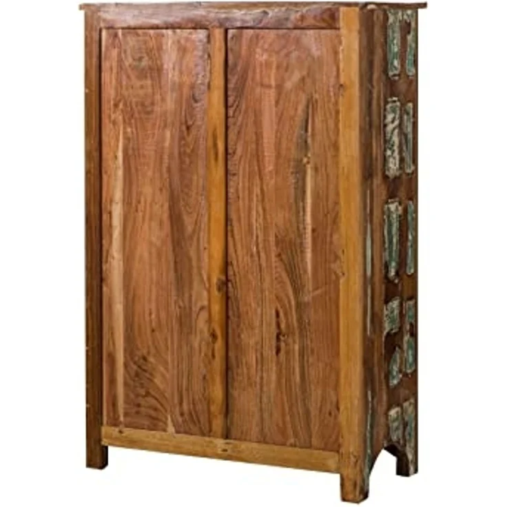 Vitrine Altholz 95x42x140 mehrfarbig lackiert NATURE OF SPIRIT #51 – Bild 7