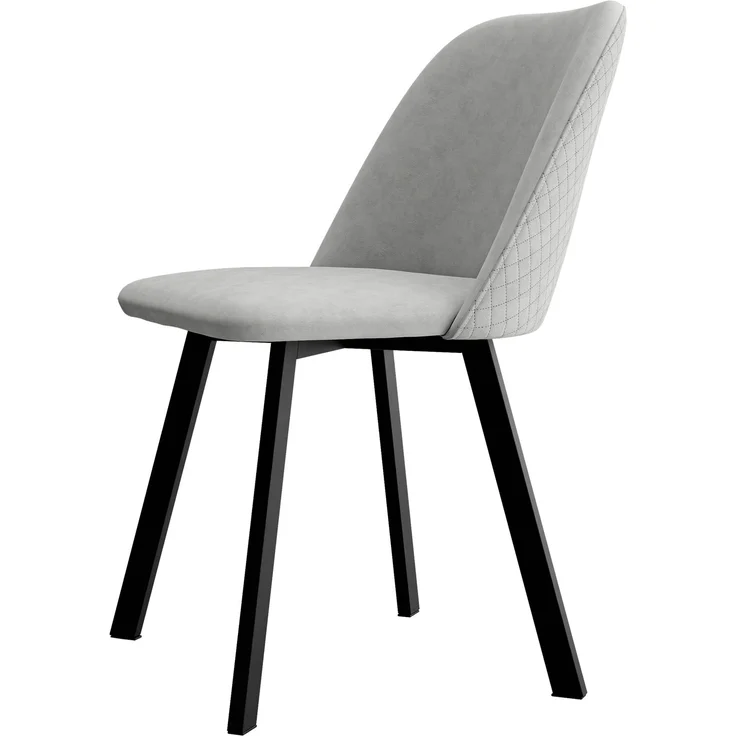 Mirjan24 Polsterstuhl K109 (Farbe: Uttario Velvet 2973 + Uttario Velvet U03 2973), 80 x 58 x 47 cm – Bild 1