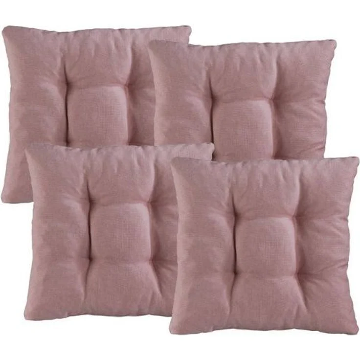 XDREAM Stuhlkissen Sitzkissen Set (2er & 4er) für Stühle und Bänke, robuste Polsterauflage für indoor und outdoor, 38x38x6 cm – Bild 4