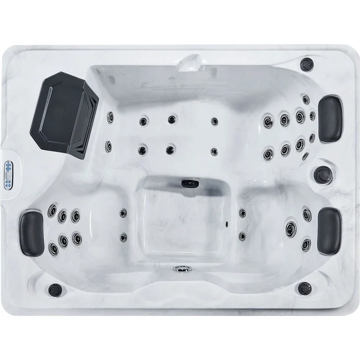 Artsauna Outdoor-Whirlpool 'Oasis', Spa mit Massagedüsen, LED-Beleuchtung, 2 Filtern, Abdeckung & Pumpe – winterfest & beheizbar – Bild 7