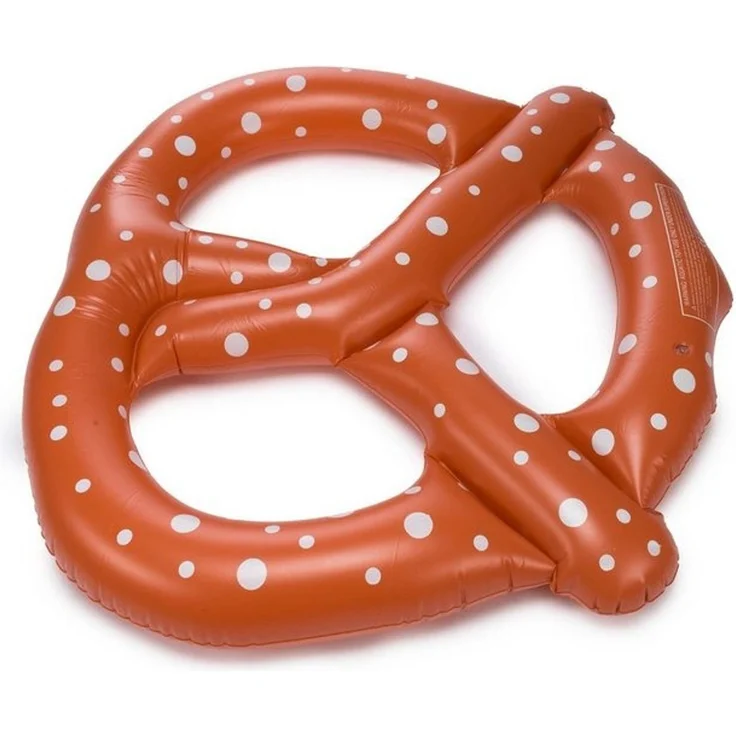 Goods+Gadgets Luftmatratze Schwimmbrezn XXL Schwimmreifen, Brezel aufblasbare Schwimmbrezel – Bild 4
