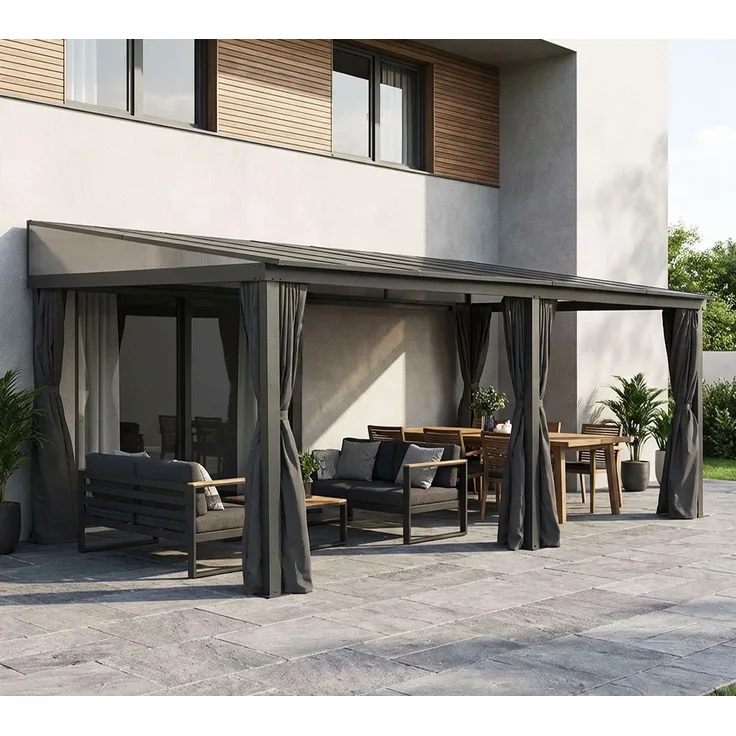 Sojag Portland 1016 | Alu Terrassenüberdachung mit