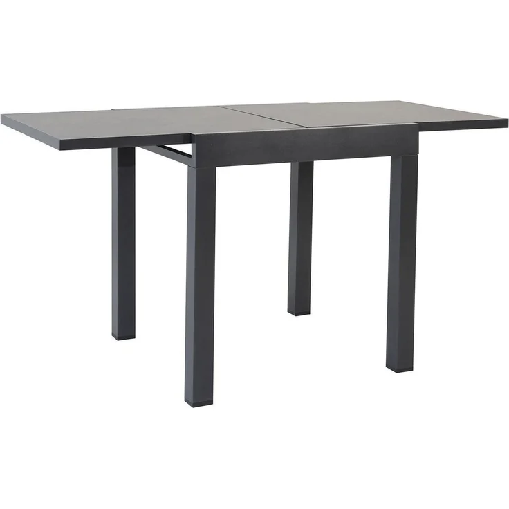 Outdoor Gartentisch DALLAS, Ausziehbar, Anthrazit, Aluminium, PSPC, B 72/144 x H 76 x T 72 cm – Bild 2