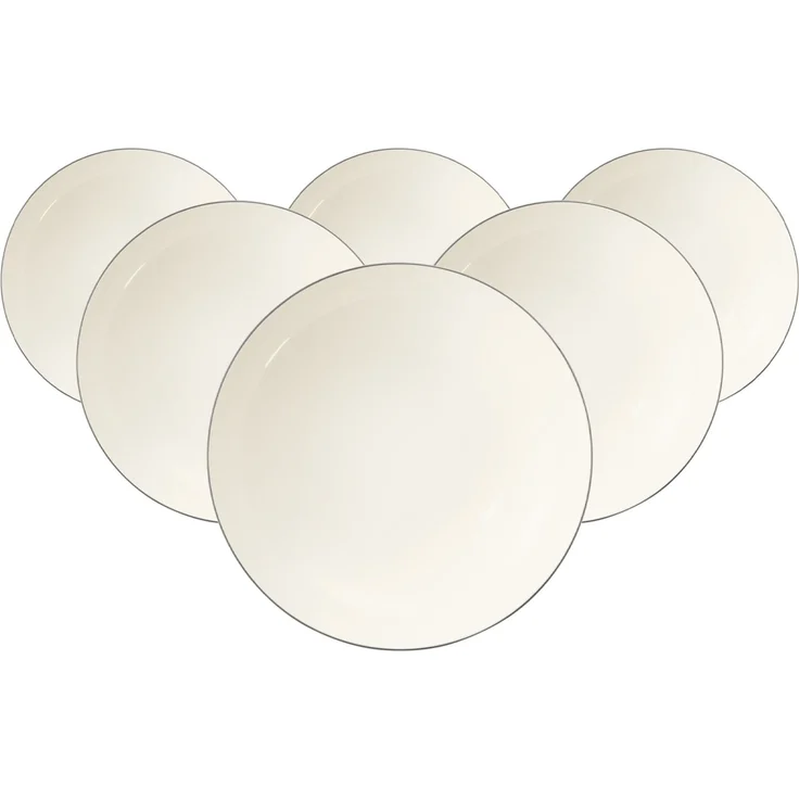 Seltmann Weiden Savona Suppenteller ø 21,5 cm Grey Line 6er Set – Bild 1