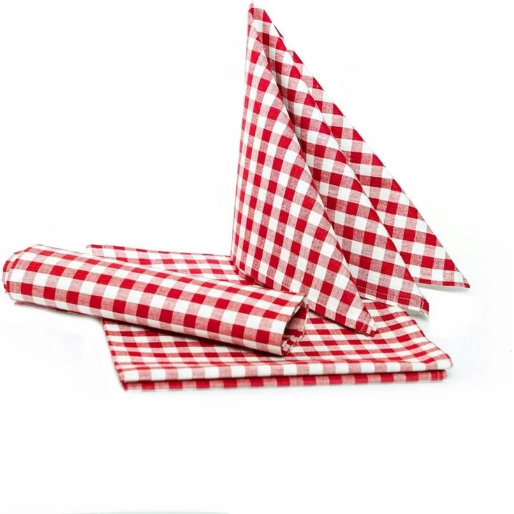 texpot Tischdecke kariert Landhausstil Bauernkaro 100% Baumwolle (1-tlg) – Bild 3