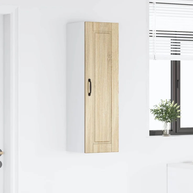 vidaXL Wandschrank PORTO Sonoma-Eiche 30 x 31 x 100 cm Holzwerkstoff 885457 – Bild 4