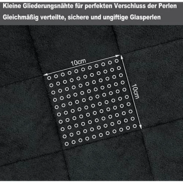 Woltu Gewichtsdecke, Bezug: Flanell Sherpa, Therapiedecke, Schwere Decke aus Flanell Sherpa – Bild 5
