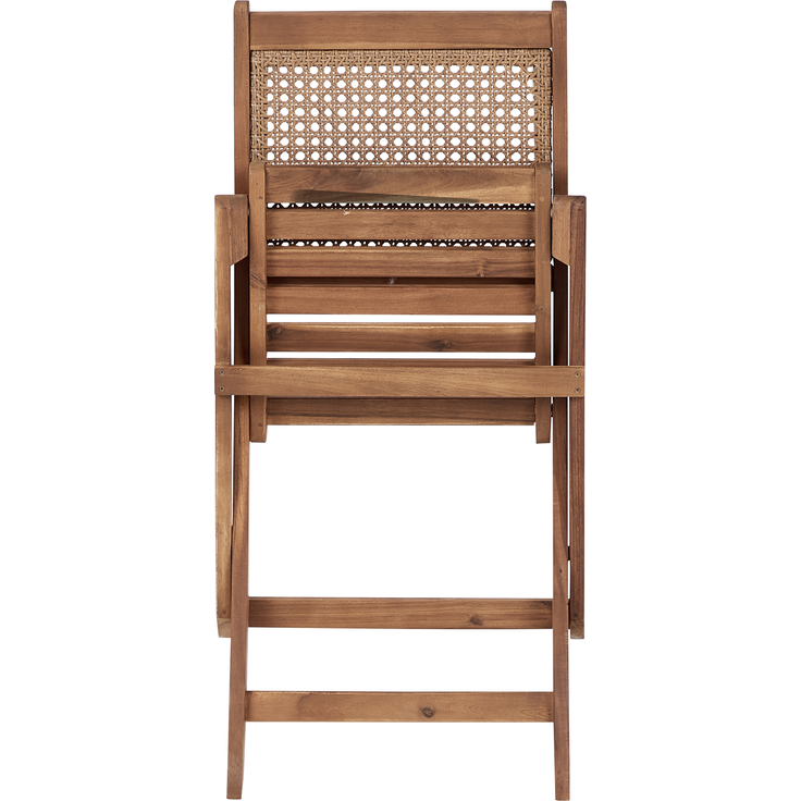 Gartenstuhl 4er Set PARAGGI Heller Holzfarbton – Bild 7