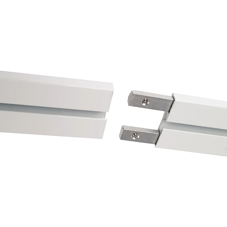 Vorhangschiene "weiß" aus Aluminium, alle Längen bis 480cm möglich, Flache Gardinenschiene ( 7mm ), "1- / 2-/ 3- /4-läufig" inkl. Vorhanggleiter – Bild 7