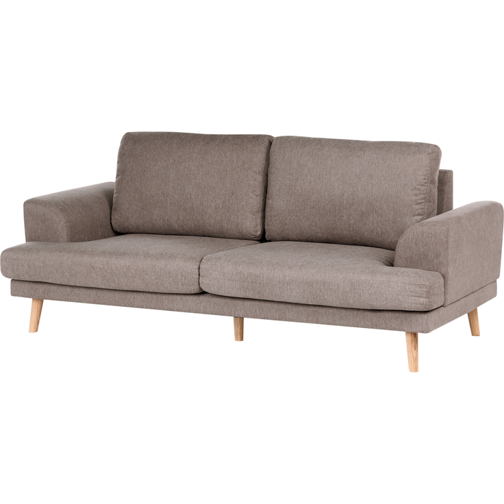 Sofa 3-Sitzer KILDAL Stoff Braun – Bild 3