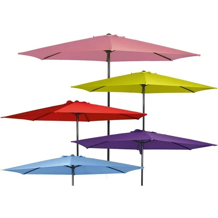 habeig Sonnenschirm Sonnenschirm Marktschirm Kurbelschirm 300cm mit 6 Streben – Bild 3