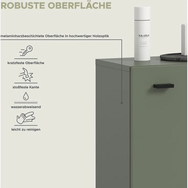 Aqua Standschrank in Sage Green Nachbildung – Bild 9
