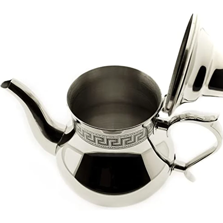 cofi1453 Edelstahl Teekanne für Induktionsherd, 1 l, ergonomischer Griff, korrosionsbeständig – Bild 3