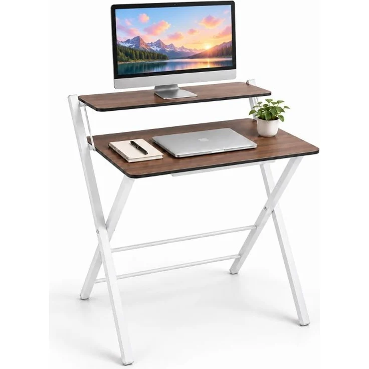 Relaxdays Klappbarer Schreibtisch Monitoraufsatz – Bild 1